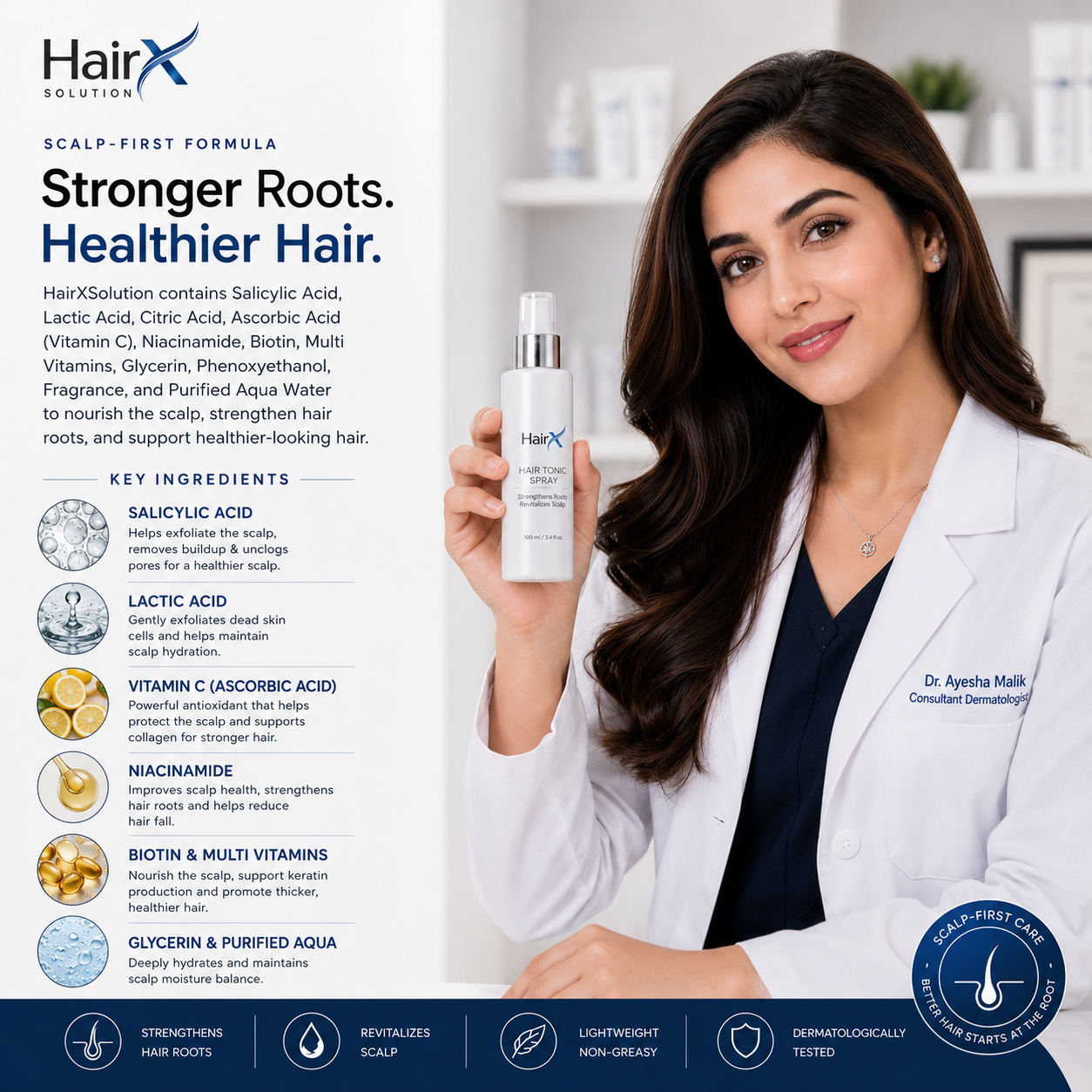 HairX Hair Tonic Spray – Advanced Hair Strengthening Formula 100 ml